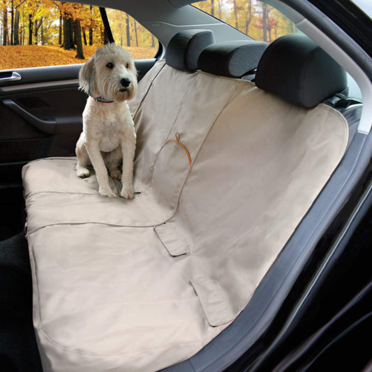 Kurgo Dog Seat Cover Protector | Water Resistant | Scratch Proof | Hampton Sand Khaki